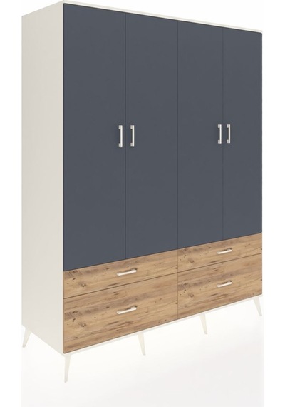 Kronos Gardrop 10 Raflı 4 Çekmeceli 4 Kapaklı 176x59x221 Aytaşı-antrasit/çam Antrasit/çam Kronos Gardrop 10 Raflı 4 Çekmeceli 4 Kapaklı 176x59x221 Aytaşı-antrasit/çam Antrasit/çam