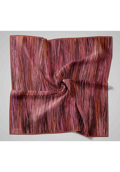 Silk Home Twill İpek Eşarp 11484-31 Taba, Yavruağzı, Pembe, Mor, Kahve