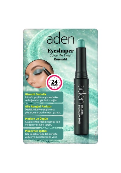 Aden Eyeshadow Twist - Asansörlü Göz Farı 05 Emerald Zümrüt 0