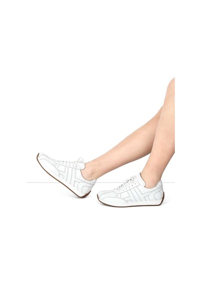 Kadın Beyaz Deri Sneaker