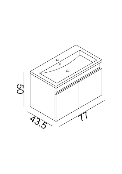Teta Home Tokyo 80 Cm Mdf Banyo Lavabolu Alt Dolap Atlantik Çam Atlantik Çam