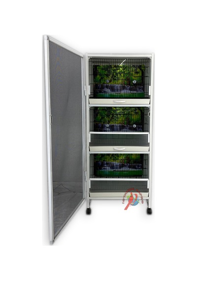 İstanbul Kafes Model 3 Pvc Kuş Dolabı