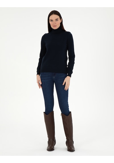 Pierre Cardin Kadın Lacivert Kazak /triko 50290579-vr033 Lacivert