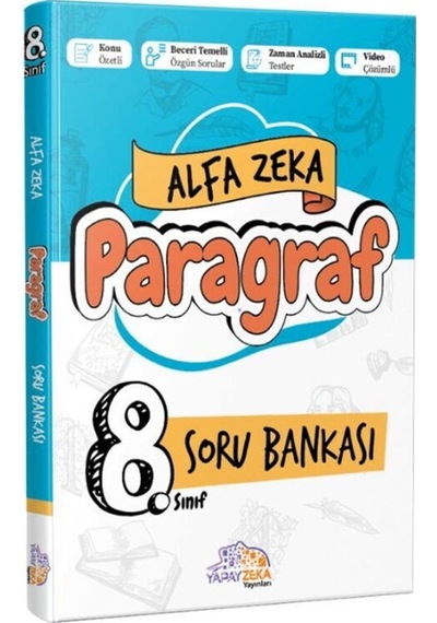 Yapay Zeka 8. Sınıf Lgs Paragraf Alfa Zeka Soru Bankası