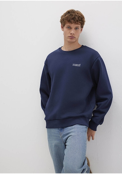 Mavi Baskılı Koyu Lacivert Erkek Sweatshirt M0s10379-70488 Koyu Lacivert