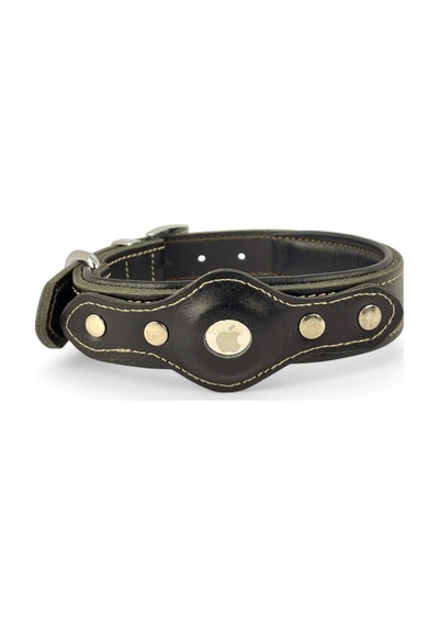 Canini Collar Hakiki Klasik Deri Airtag Uyumlu Köpek Tasması Dayanıklı, Konforlu Ve Şık Tasarım, Airtag Bölm Genel