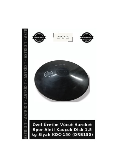 Özel Üretim Vücut Hareket Spor Aleti Kauçuk Disk 1.5 Kg Siyah Kdc-150 Drb150 Diğer