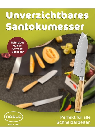Tr Rösle Artesano Santoku Bıçak 12133 - Paslanmaz Çelik 16 Cm Genel
