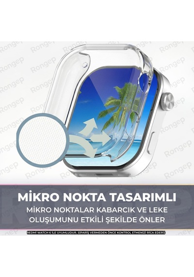 Soft-case Xiaomi Redmi Watch 6 İle Uyumlu 360 Kasa Koruyucu Kılıfı Yumuşak Tpu Malzeme Dokunmatiği Ve Netliği Etkilemeyen Darbelere Karşı Redmi Watch 6 Ekran Koruyuculu Kılıf Şeffaf Çok Renkli Soft-case Xiaomi Redmi Watch 6 İle Uyumlu 360 Kasa Koruyucu Kılıfı Yumuşak Tpu Malzeme Dokunmatiği Ve Netliği Etkilemeyen Darbelere Karşı Redmi Watch 6 Ekran Koruyuculu Kılıf Şeffaf Çok Renkli