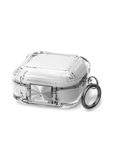 Caseonn Galaxy Buds 2 - Buds 2 Pro Kılıf Transparan Emniyet Kilitli Şeffaf