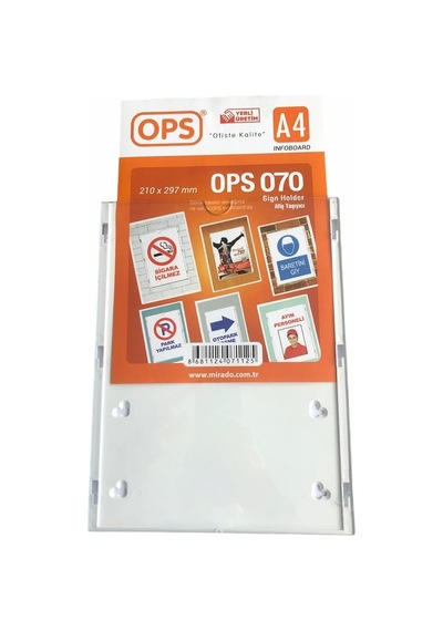 Ops A4 Duvar Tipi Afiş Taşıyıcı Ops 070