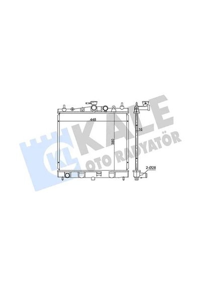 Nissan Note E11 Motor Radyatoru 1.6 2006-2013 Kale 350995