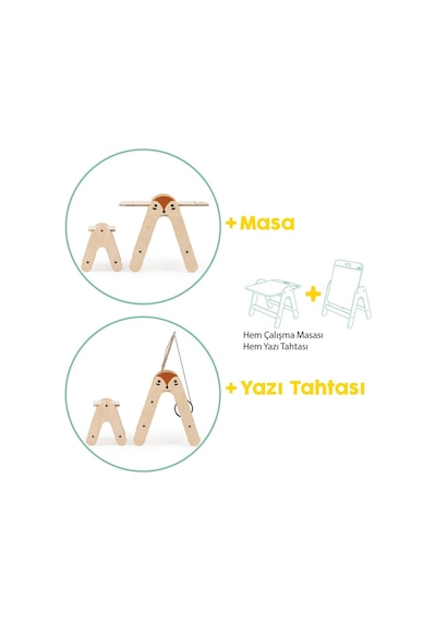 Missidea Foxy Ahşap Aktivite Masası