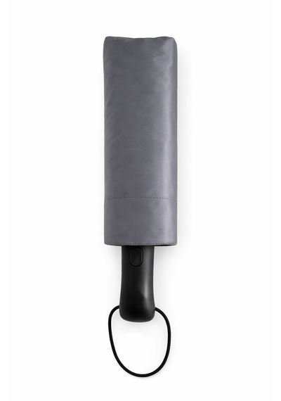 Ergonomik Saplı 10 Telli Otomatik Şemsiye Gri