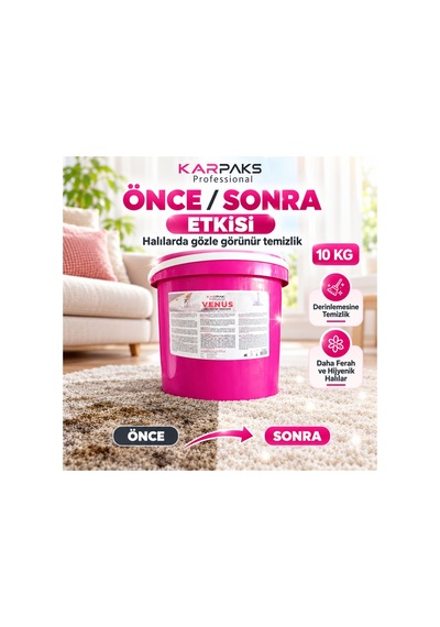 Venüs Halı Koltuk Temizleme 10 Kg Tekli