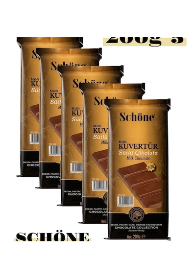 Schöne Profesyonel Mini Sütlü Kuvertur 200gr 5