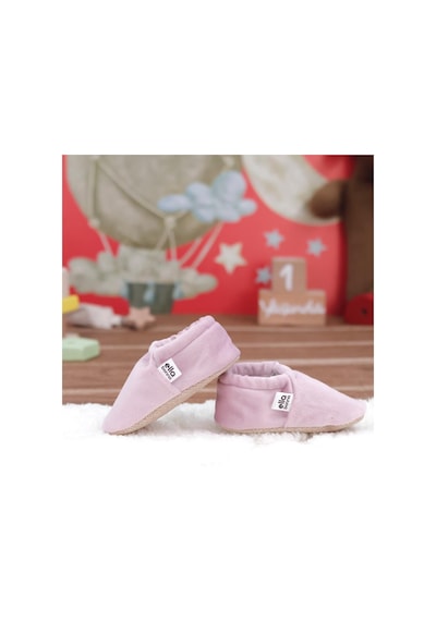 Kadife Bebek Patiği, Kaydırmaz Taban, Kreş Ayakkabısı Patik 001