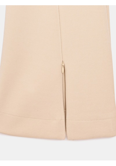 Dilvin 73037 Fermuar Detaylı Flare Pantalon Koyu Taş