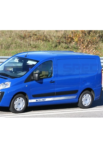 Fiat Scudo Yan Kapı Şerit Sticker Etiket Modeli