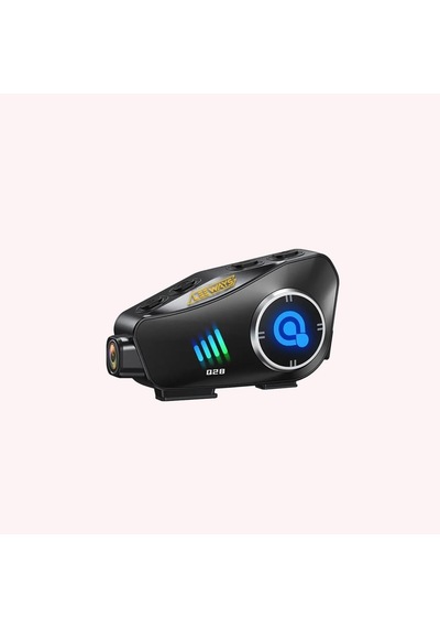 Q28 İntercom Kameralı Hd 1080p Kameralı Kask Kulaklık Su Geçirmez 32gb Hafıza Kartlı Standart