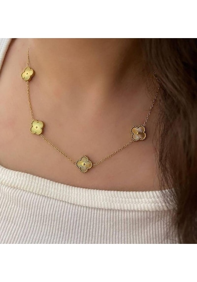 Günlük Gold Çelik Takı Seti Gümüş - Rose Gold
