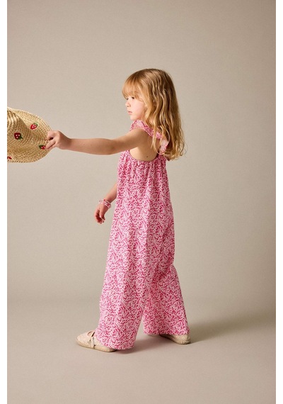 Defacto Kız Bebek Floral Bürümcük Tulum H6742a526hspn178 Pembe-pn178