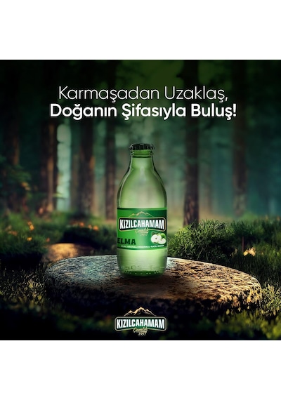 Kızılcahamam Çamlık Elma Aromalı Maden Suyu 200 Ml X 24 Adet