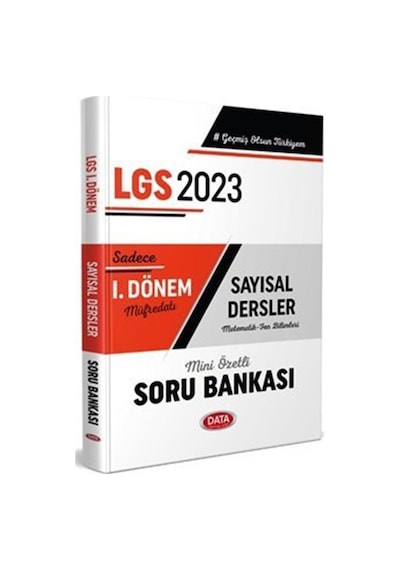 2023 LGS 1.Dönem Sayısal Soru Bankası- Data Yayınları
