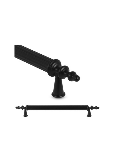 Glaswen 5 Adet Erciyes Kulp Siyah 224 Mm Kulp Mobilya Mutfak Dolabı Çekmece Dolap Kapak Kulpu Kulbu Metal Kulpları Diğer