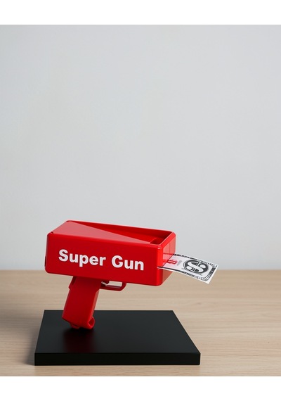 Para Atma Makinası Super Money Gun Dolar Saçma Fırlatma Tabancası Yetişkin