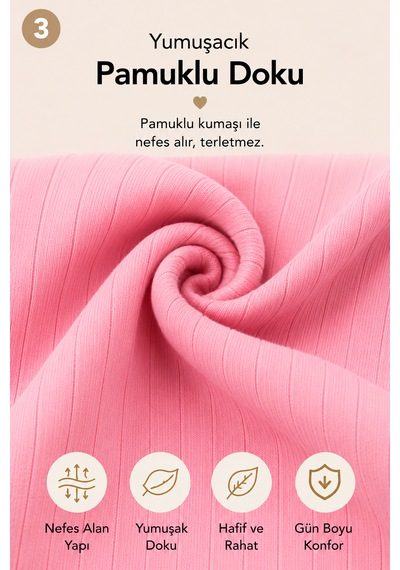 Novibaby 5'li İp Askılı Bebek Body Seti Pamuklu Çıtçıtlı Yazlık Zıbın Çocuk I Softtouch Collection Çok Renkli