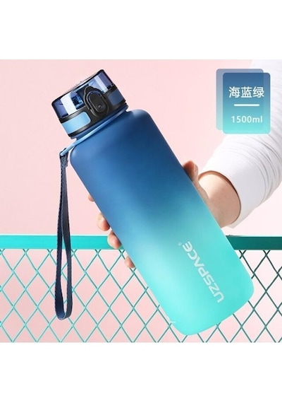 Vagon Uzspace Two Tritan 1500 Ml Mavi-Yeşil 3056-4