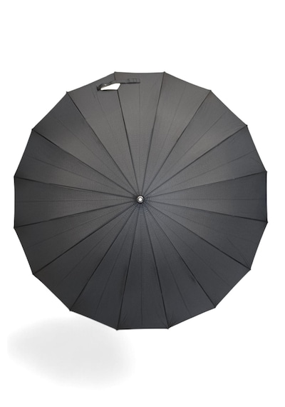 Baginn Protokol Baston Şemsiye 16 Fiber Telli Siyah Renk 115 Cm Çap Kapalı Boyut 95 Cm Kılıfsız Siyah