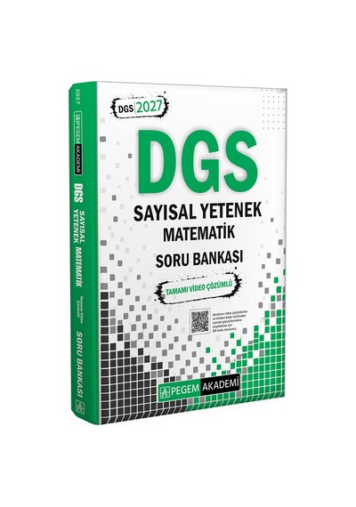 Pegem 2027 Dgs Sayısal Yetenek Matematik Tamamı Video Çözümlü Soru Bankası Pegem Akademi Yayıncılık