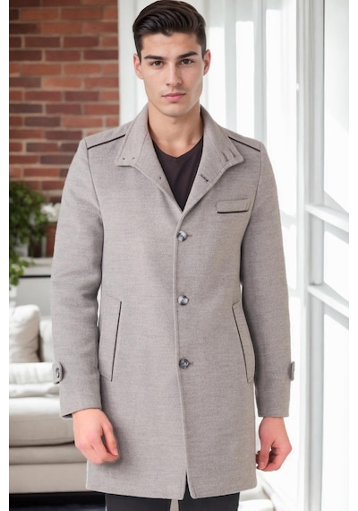 Plt8391 Dewberry Erkek Palto-gri-2 Gri-2