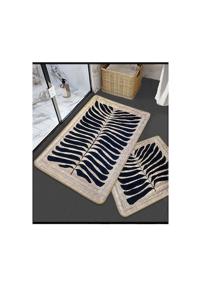 Mais Dolce Kahve 60x100 50x60 Kaydırmaz Tabanlı 2'li Banyo Paspas Seti Takımı Kahve-ikili