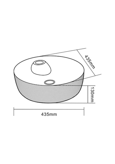 Eva Banyo Lena E-5002G Tezgah Üstü Porselen Lavabo