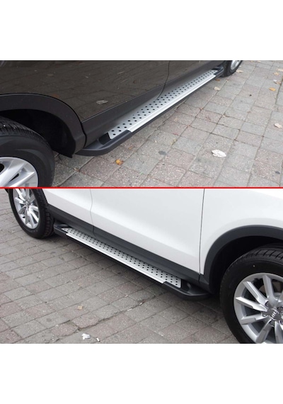 Audi Q7 Yan Basamak Koruma 2015 Sonrası Lüx Tip Noktalı