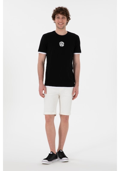 U.S. Polo Assn. Erkek Regular Fit Bisiklet Yaka Siyah Tişört 50306900-VR046