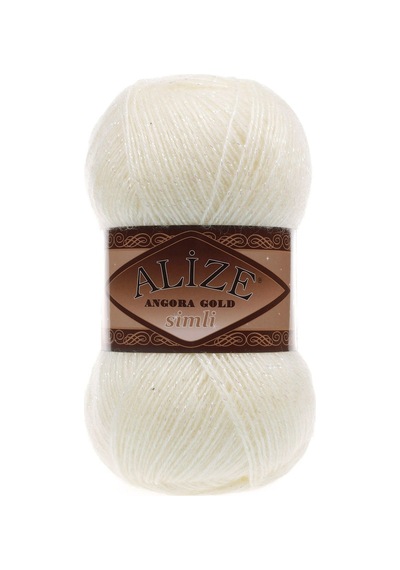 Alize Angora Gold Simli 01 Krem