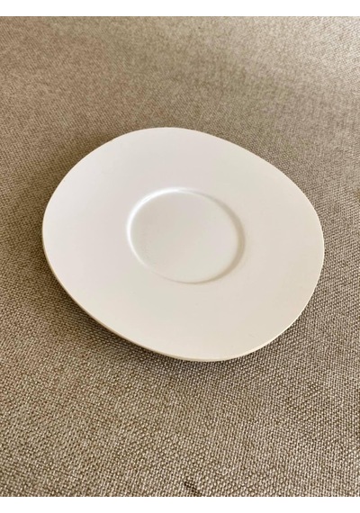 Sanyo Melamin Çay Tabağı 12,5 Cm 1 Adet - Melamin Bardak Altlığı Beyaz