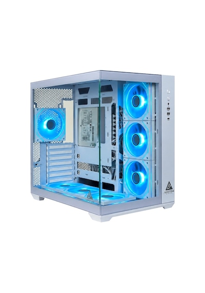 AERSTONE Trion 850 Watt 80+ Bronz 7 Fanlı RGB Akvaryum Oyuncu Kasası(BEYAZ)