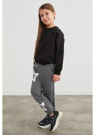3 İplik Yıldız Baskılı Jogger Kız Çocuk Eşofman Altı 26kcck7376131486-füme Füme 3 İplik Yıldız Baskılı Jogger Kız Çocuk Eşofman Altı 26kcck7376131486-füme Füme