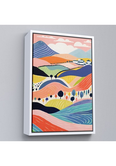 Miyrem^ Canvas Serie Pastel Tonlardaki Minimalist Tablo-7670
