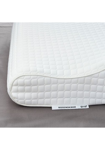 Ikea Rosenskärm Ergonomik Yastık, Beyaz, 33x50 Cm, Yan/sırt Üstü Uyuyanlar İçin