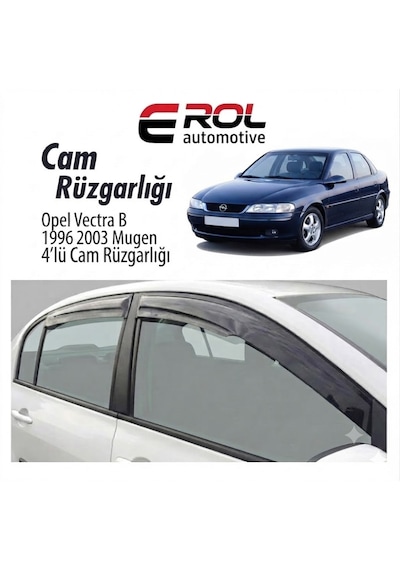 Opel Vectra B 1996-2003 4'lü Sedan Mugen Cam Rüzgarlığı Siyah