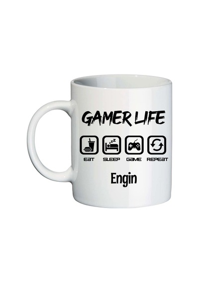 Gamer Life Isimli Kişiye Özel Oyuncu Hediye Seti