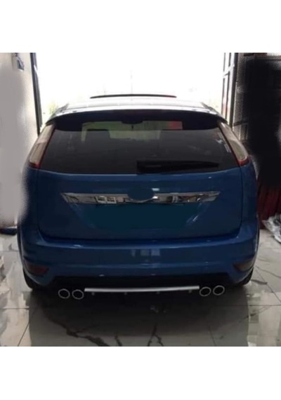 Ford Focus 2,5 Hatchback Uyumlu Body Kit Difüzör 4 Çıkış Yuvarlak Gri Model 3
