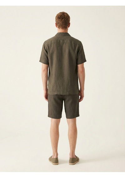 Xint Haki %100 Keten Regular Fit Gömlek 700988