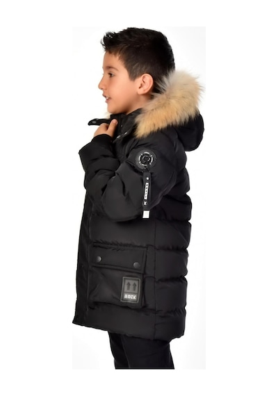Benitto Kids Erkek Çocuk Natürel Kürklü Mont 51254-siyah Siyah